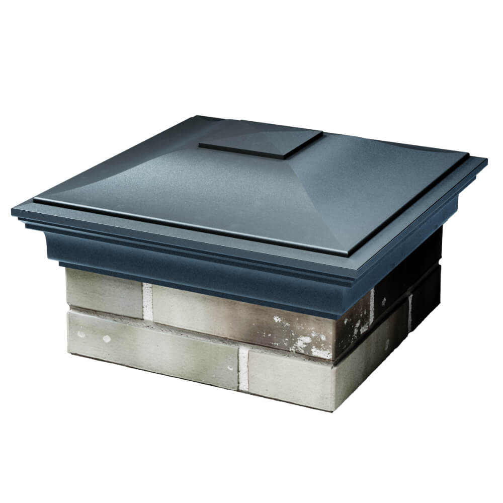 Колпак Zking Монблан Серый на столб 1.5х1.5 кирпича (385х385мм) в Светлограде фото