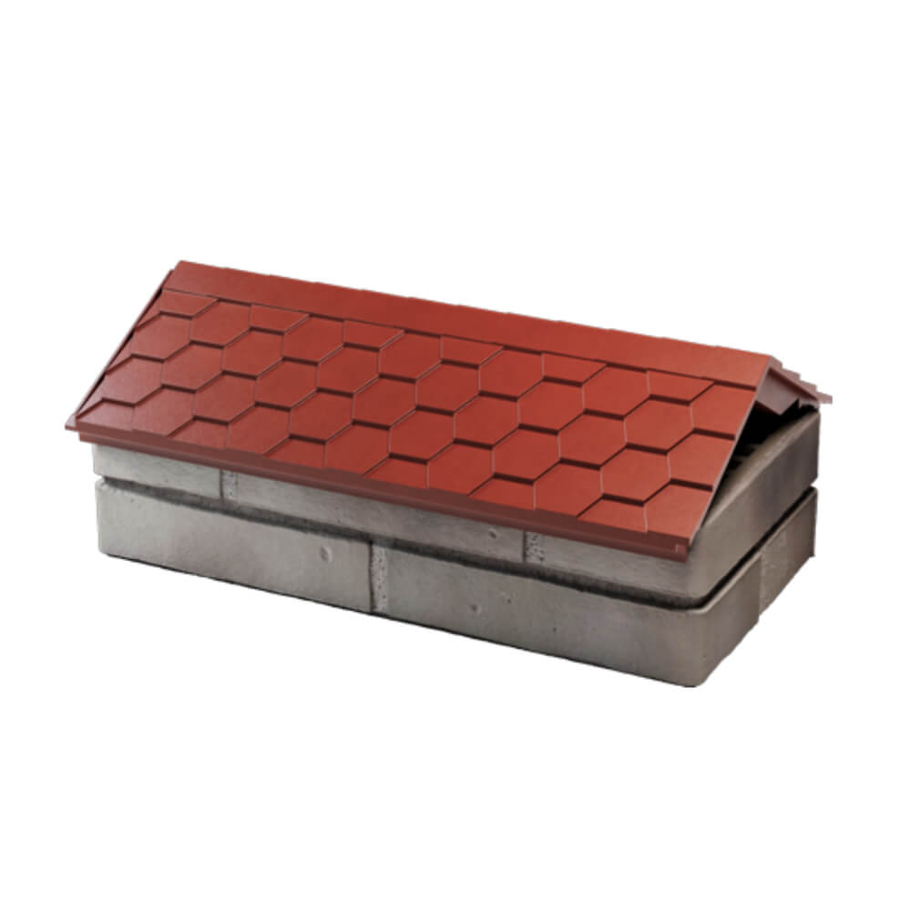 Парапет Zking Эверест Красный с посадкой на 1 кирпич (200/225/255мм) в Светлограде фото