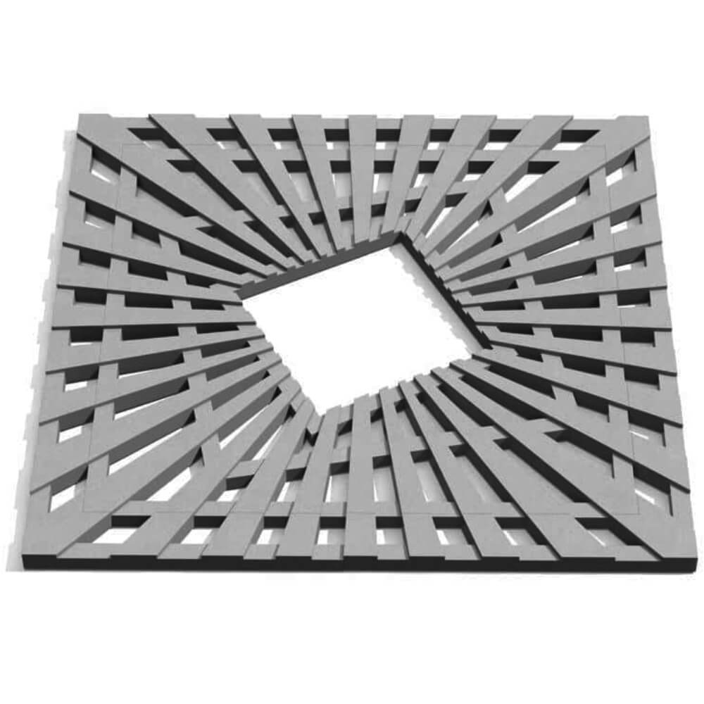 Приствольная решетка для дерева ZKING ATMOSPHERE 1.2х1.2м Серая Светлоград фото