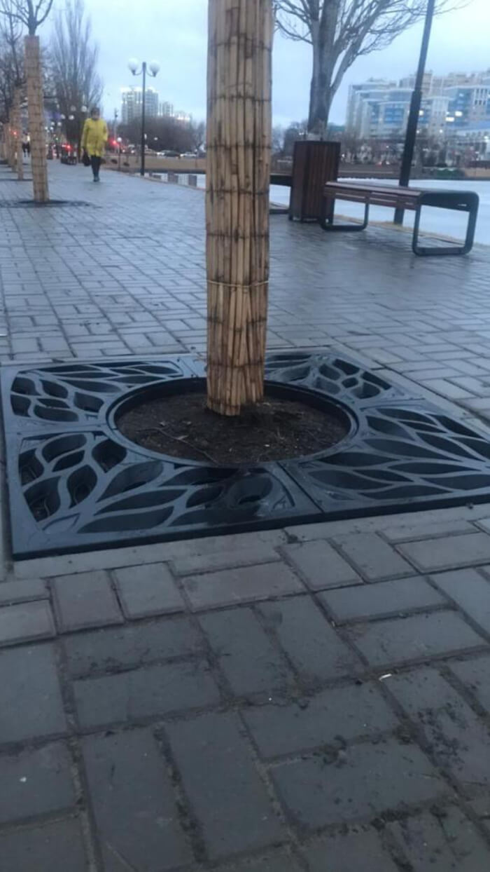 Приствольная решетка для дерева ZKING CRUST 1.2х1.2м Черная в Светлограде фото