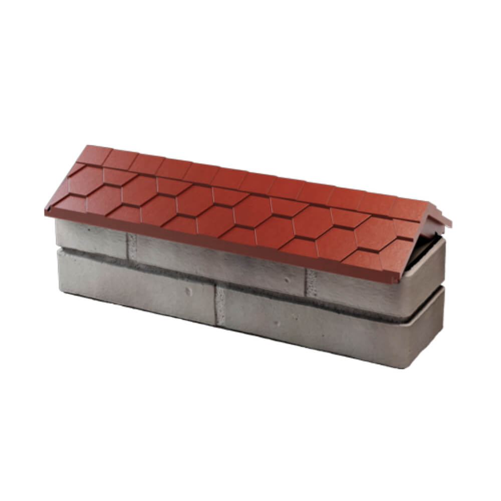 Парапет Zking Эверест Красный с посадкой на 0.5 кирпича (130мм) в Светлограде фото