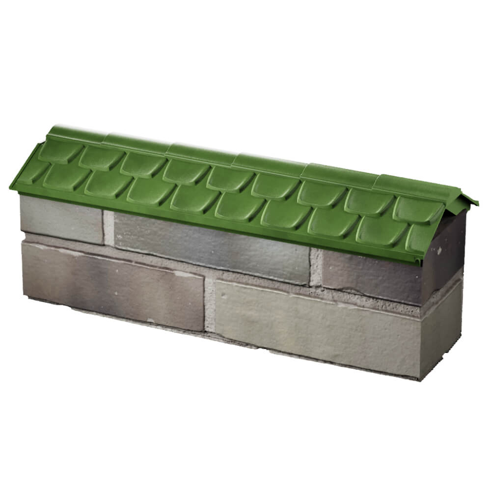 Парапет Zking Эльбрус Зеленый с посадкой на 0.5 кирпича (130мм) в Светлограде фото