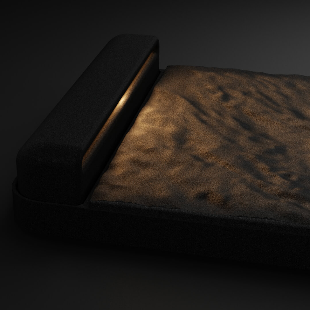 LED Светильник для шаговой плиты STONE Черный Сланец 330х75х98мм Светлоград фото