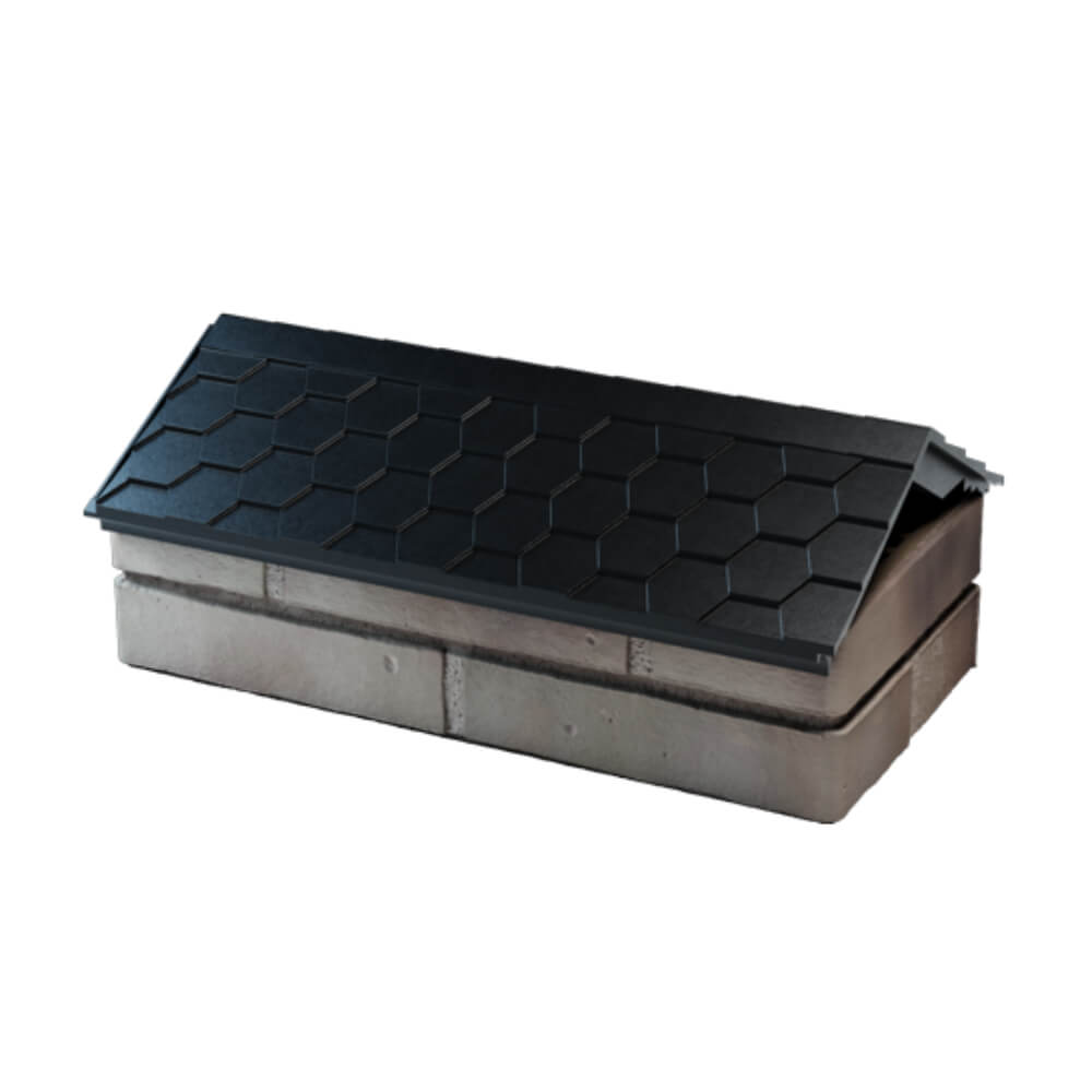 Парапет Zking Эверест Черный с посадкой на 1 кирпич (200/225/255мм) в Светлограде фото