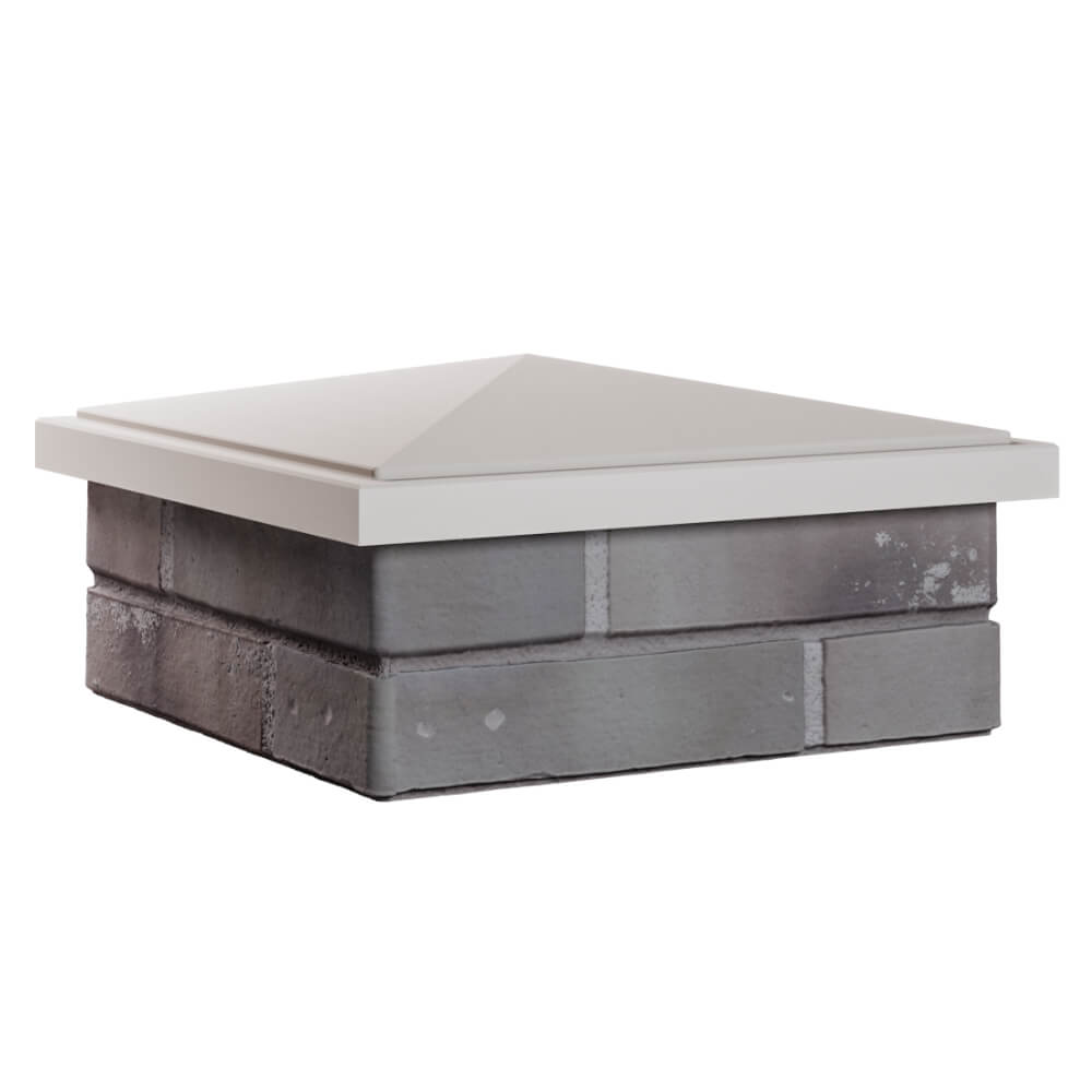 Колпак Zking БонаМоно Бежевый на столб 1.5х1.5 кирпича (385х385, 400х400мм) в Светлограде фото