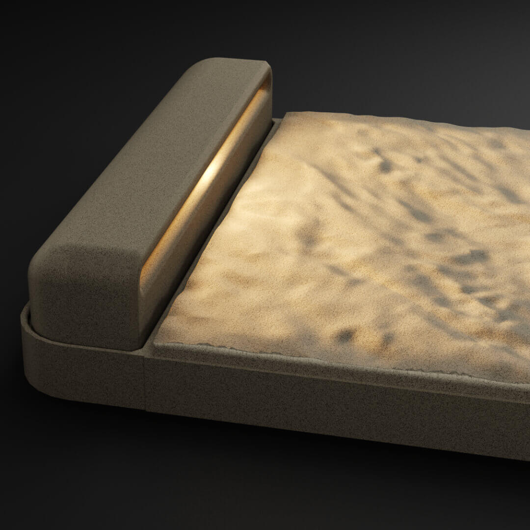 LED Светильник для шаговой плиты STONE Светлая Галька 330х75х98мм Светлоград фото