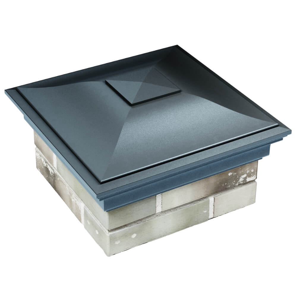 Колпак Zking Монблан Серый на столб 1.5х1.5 кирпича (385х385мм) в Светлограде фото