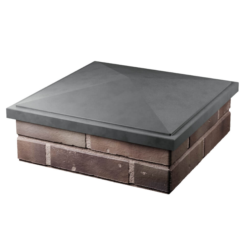 Колпак Zking БонаМоно Серый на столб 2х2 кирпича (515х515, 530х530мм) в Светлограде фото