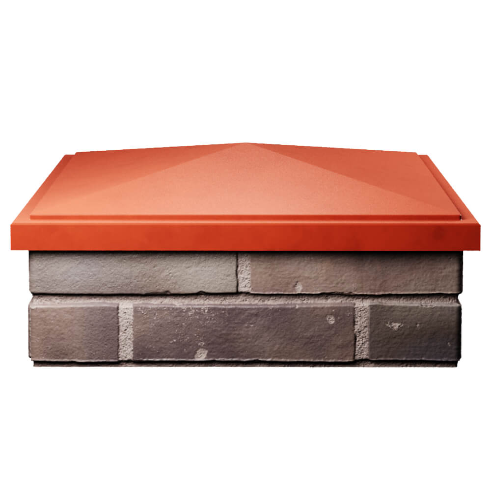 Колпак Zking БонаМоно Красный на столб 2х2 кирпича (515х515, 530х530мм) Светлоград фото