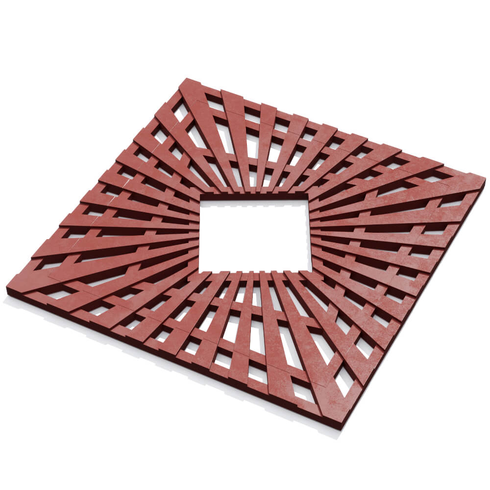 Приствольная решетка для дерева ZKING ATMOSPHERE 1.2х1.2м Красная в Светлограде фото