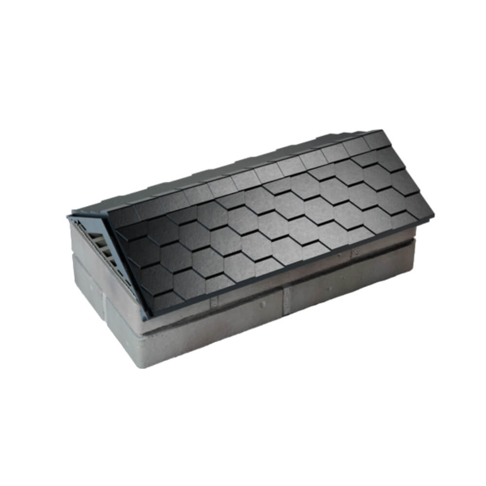 Парапет Zking Эверест Черный с посадкой на 1 кирпич (200/225/255мм) в Светлограде фото