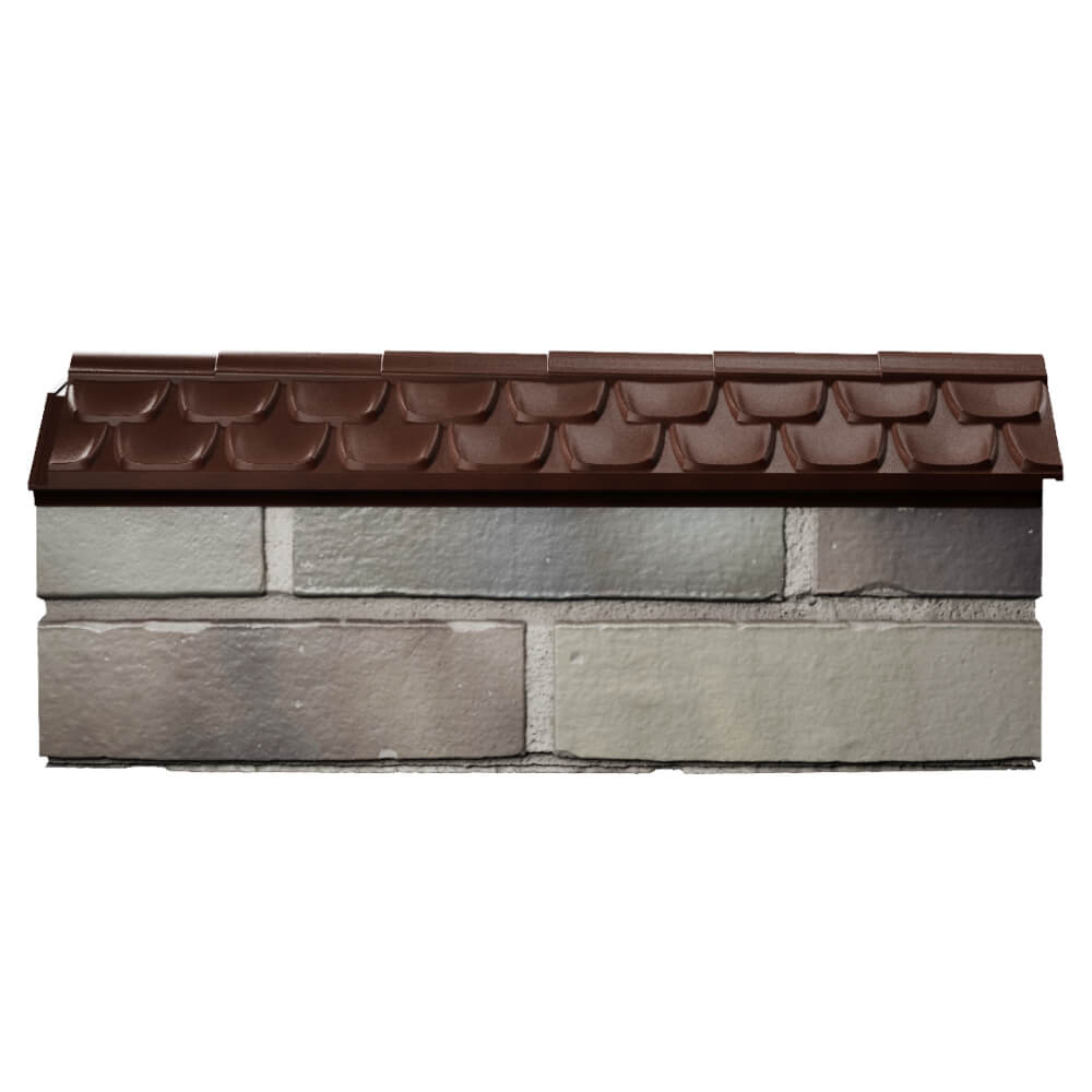 Парапет Zking Эльбрус Коричневый с посадкой на 0.5 кирпича (130мм) в Светлограде фото