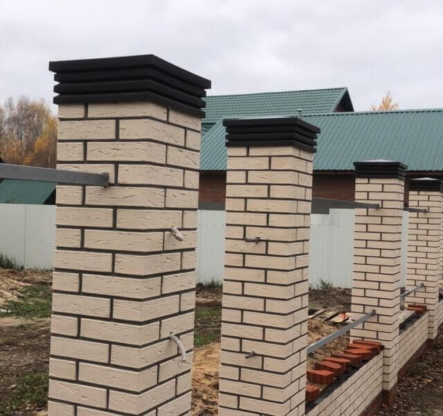 Колпак Zking Бона ХайТек Коричневый на столб 1.5х1.5 кирпича (385х385мм) в Светлограде фото