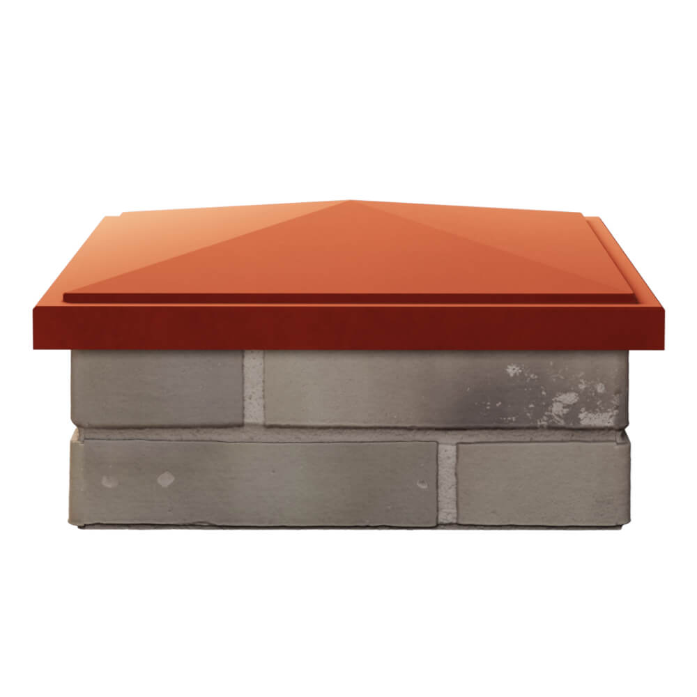 Колпак Zking БонаМоно Красный на столб 1.5х1.5 кирпича (385х385, 400х400мм) Светлоград фото