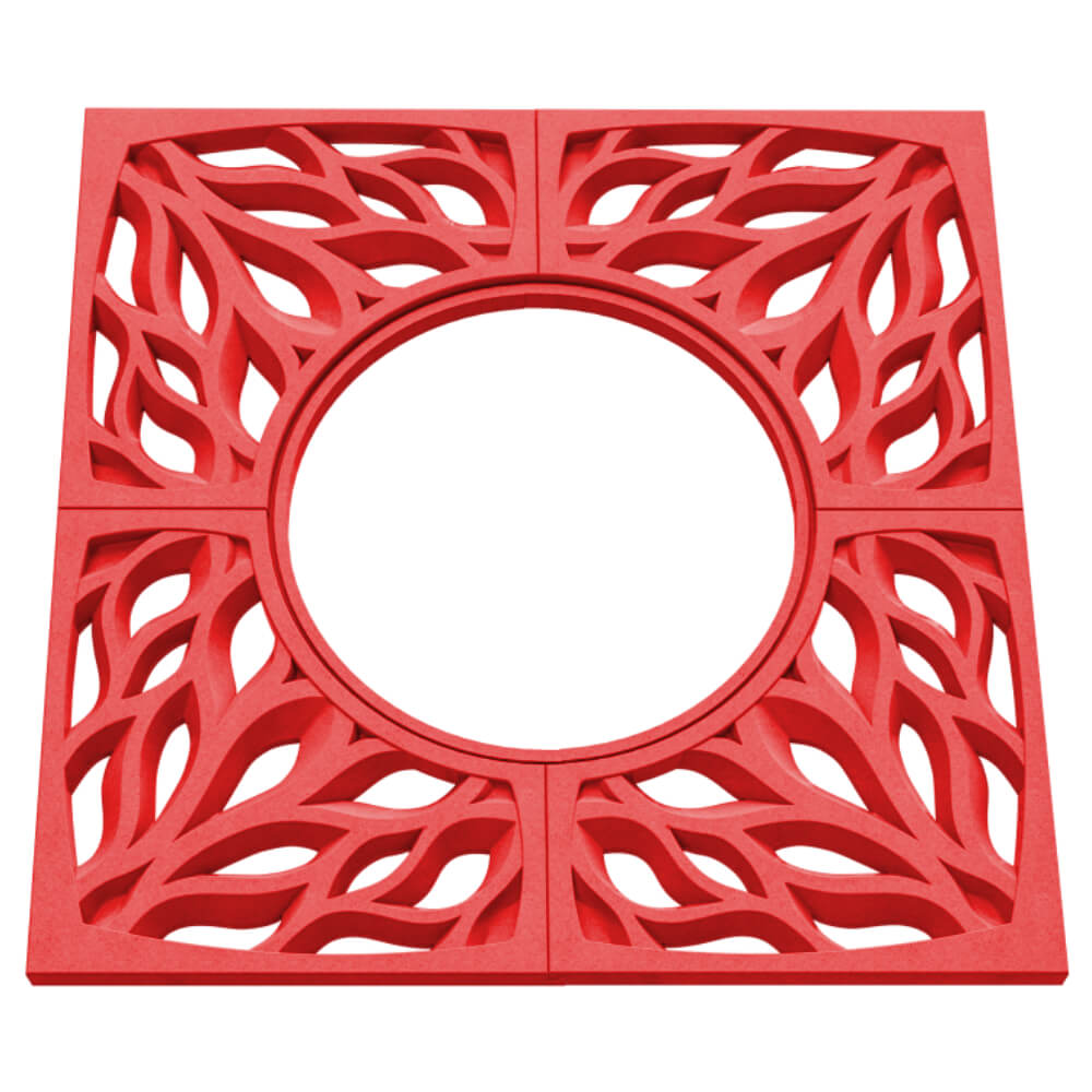 Приствольная решетка для дерева ZKING CRUST 1.2х1.2м Красная в Светлограде фото