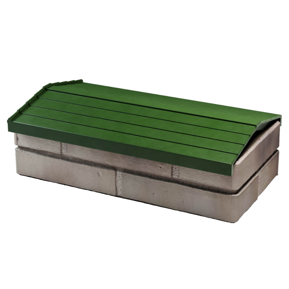 Парапет Zking Бона ХайТек Зеленый с посадкой на 1 кирпич (200/225/255мм) в Светлограде фото