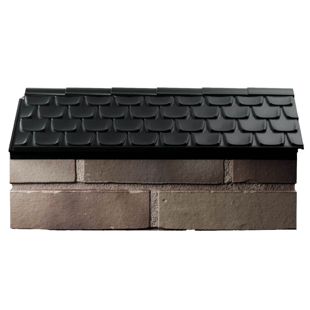Парапет Zking Эльбрус Черный с посадкой на 1 кирпич (255мм) в Светлограде фото