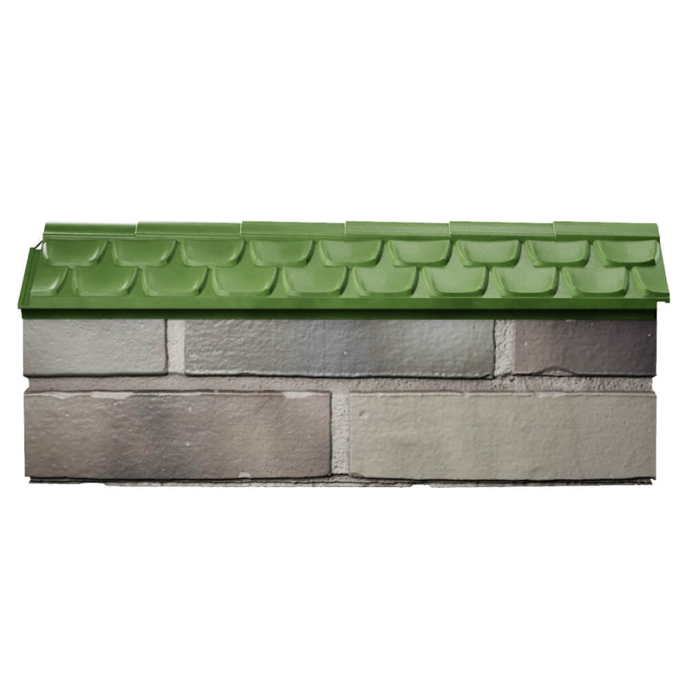 Парапет Zking Эльбрус Зеленый с посадкой на 0.5 кирпича (130мм) в Светлограде фото