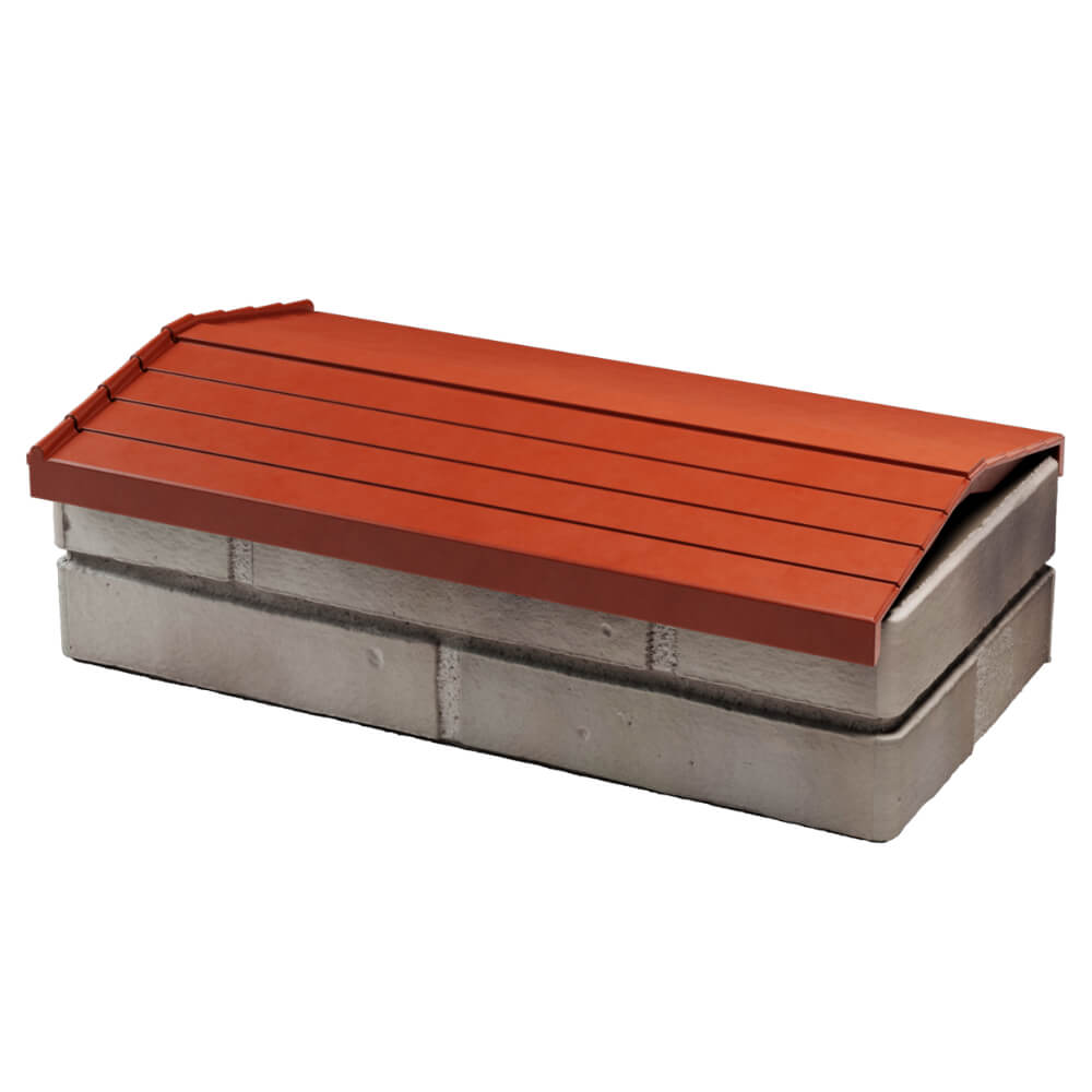 Парапет Zking Бона ХайТек Красный с посадкой на 1 кирпич (200/225/255мм) в Светлограде фото