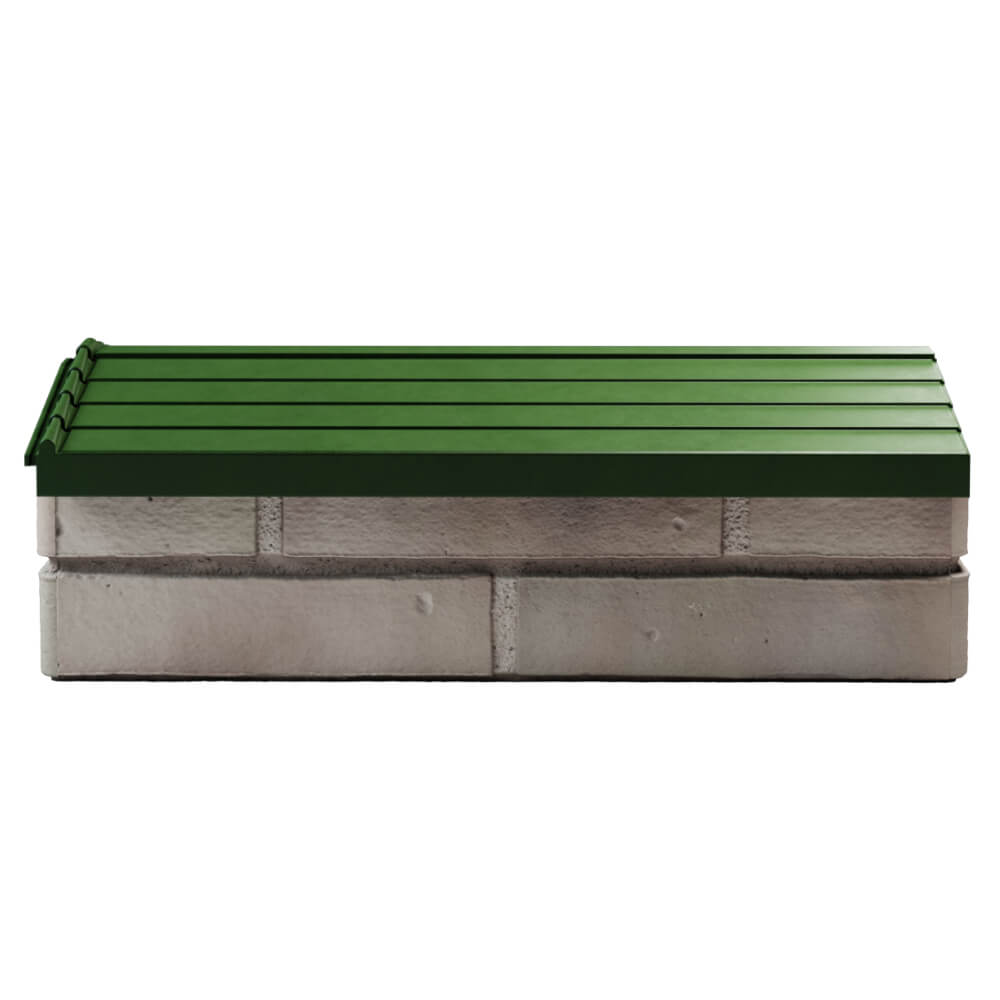 Парапет Zking Бона ХайТек Зеленый с посадкой на 1 кирпич (200/225/255мм) в Светлограде фото