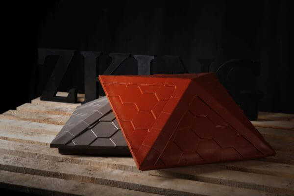 Колпак Zking Эверест Красный на столб 1.5х1.5 кирпича (390х390мм) в Светлограде фото