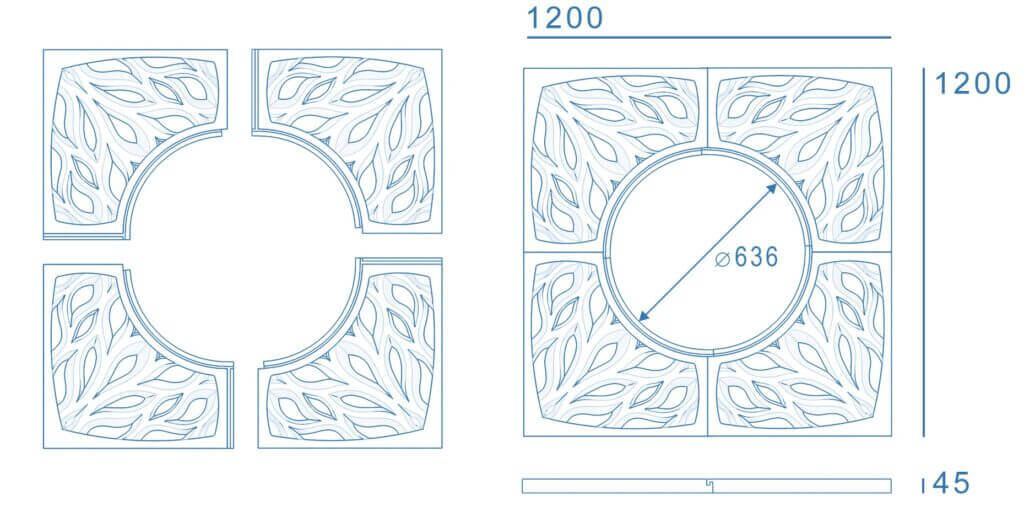 Приствольная решетка для дерева ZKING CRUST 1.2х1.2м Черная в Светлограде фото