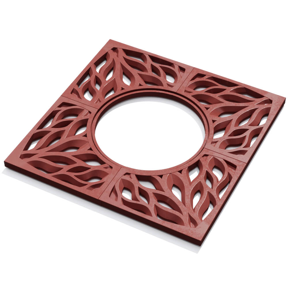 Приствольная решетка для дерева ZKING CRUST 1.2х1.2м Красная в Светлограде фото