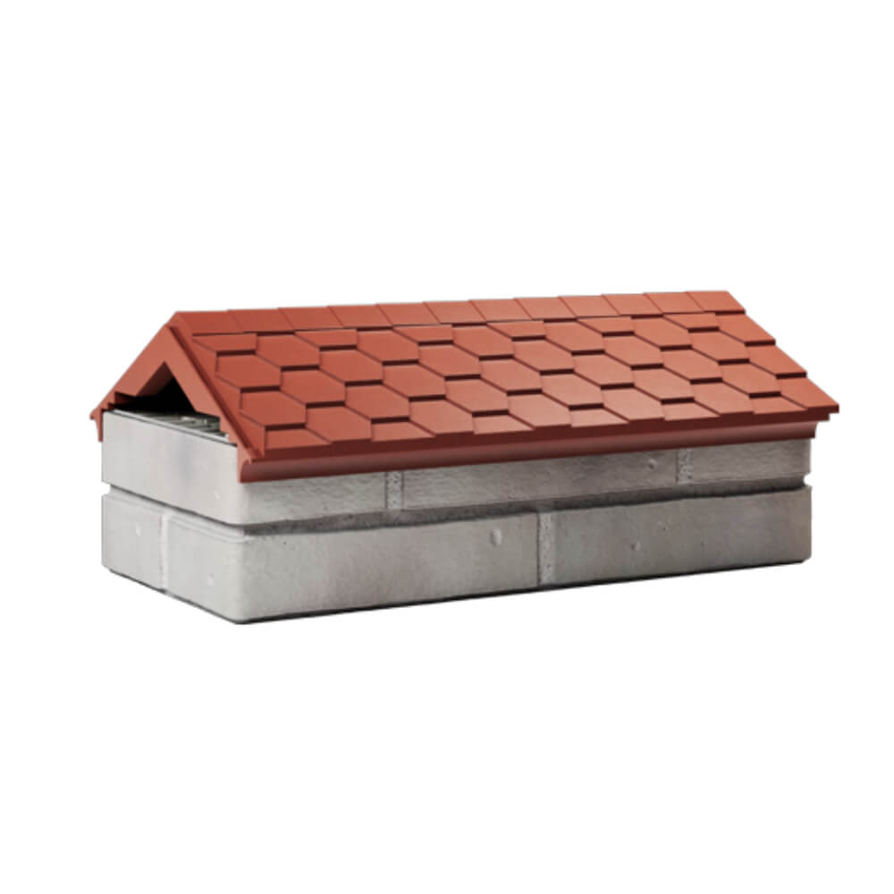 Парапет Zking Эверест Красный с посадкой на 1 кирпич (200/225/255мм) Светлоград фото