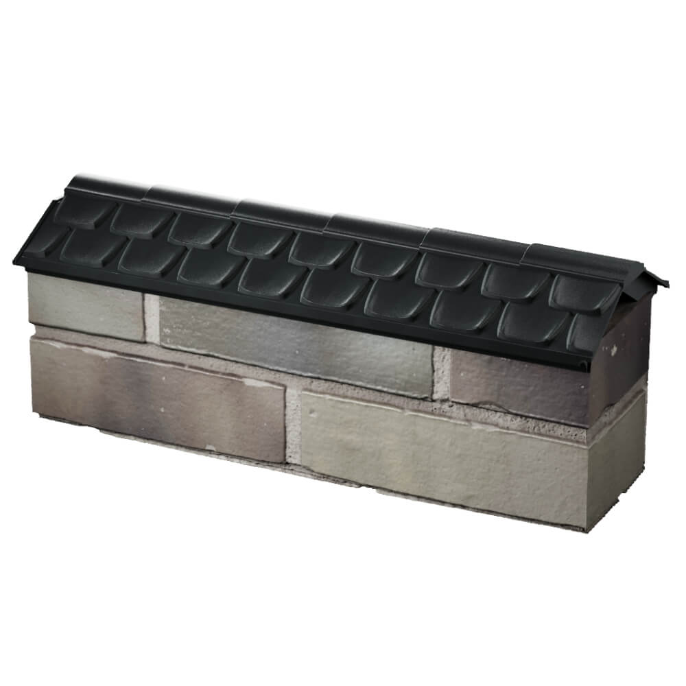 Парапет Zking Эльбрус Черный с посадкой на 0.5 кирпича (130мм) в Светлограде фото