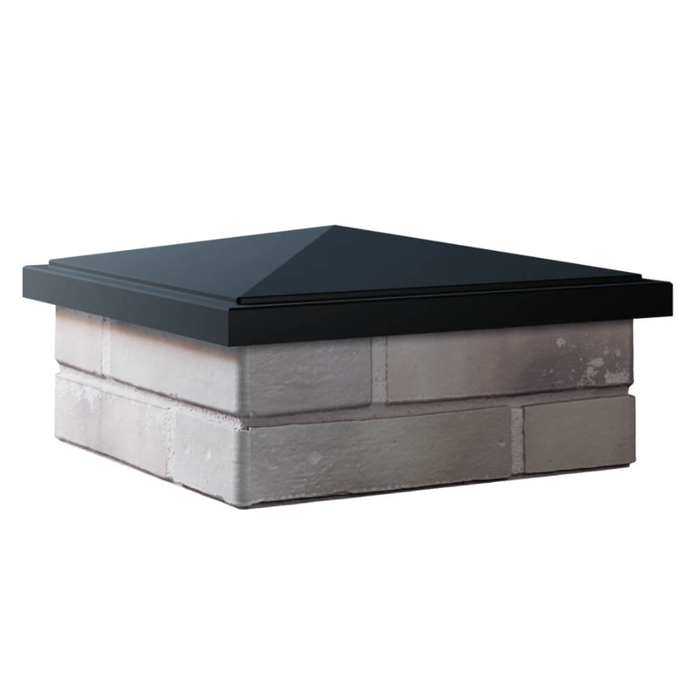 Колпак Zking БонаМоно Черный на столб 1.5х1.5 кирпича (385х385, 400х400мм) в Светлограде фото