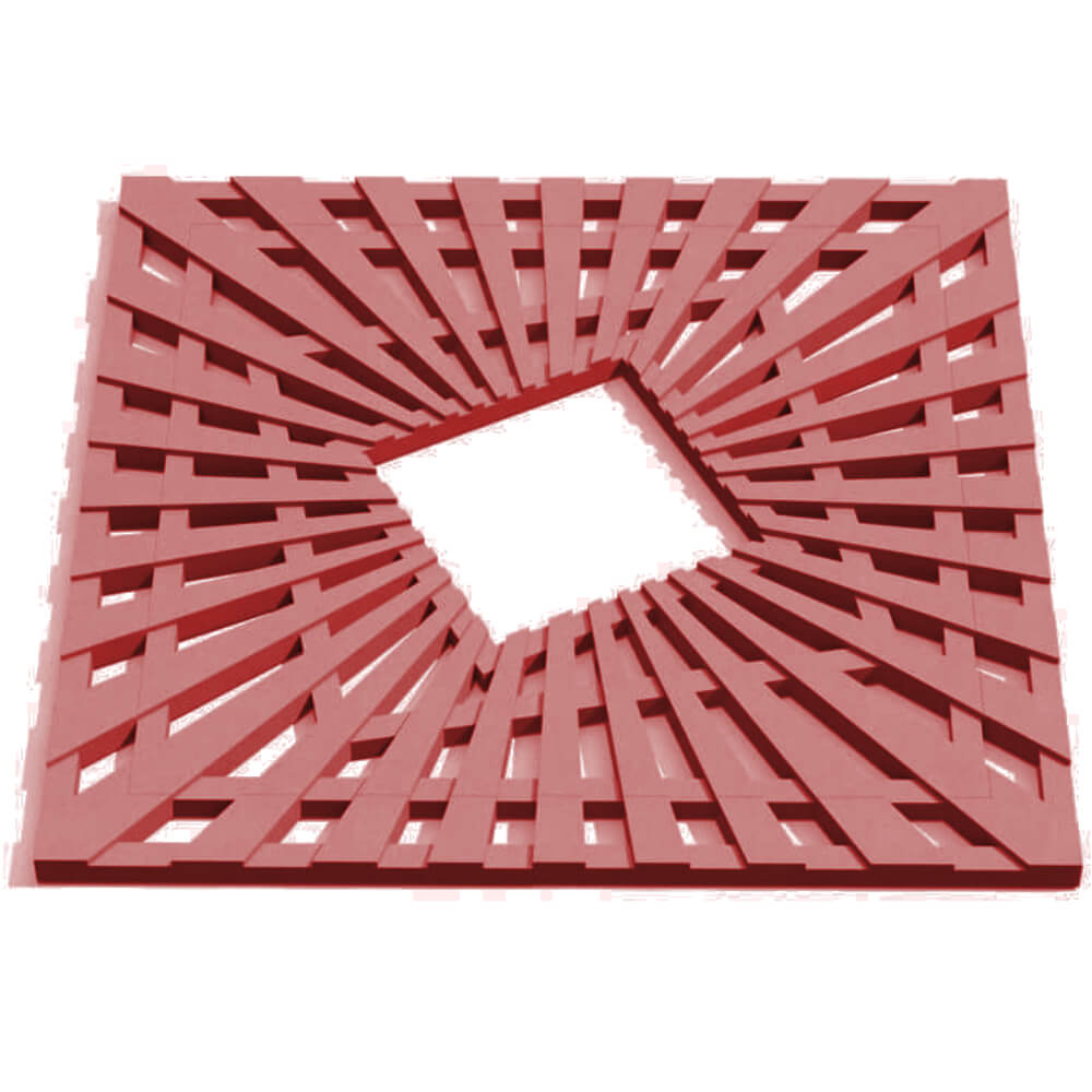 Приствольная решетка для дерева ZKING ATMOSPHERE 1.2х1.2м Красная Светлоград фото