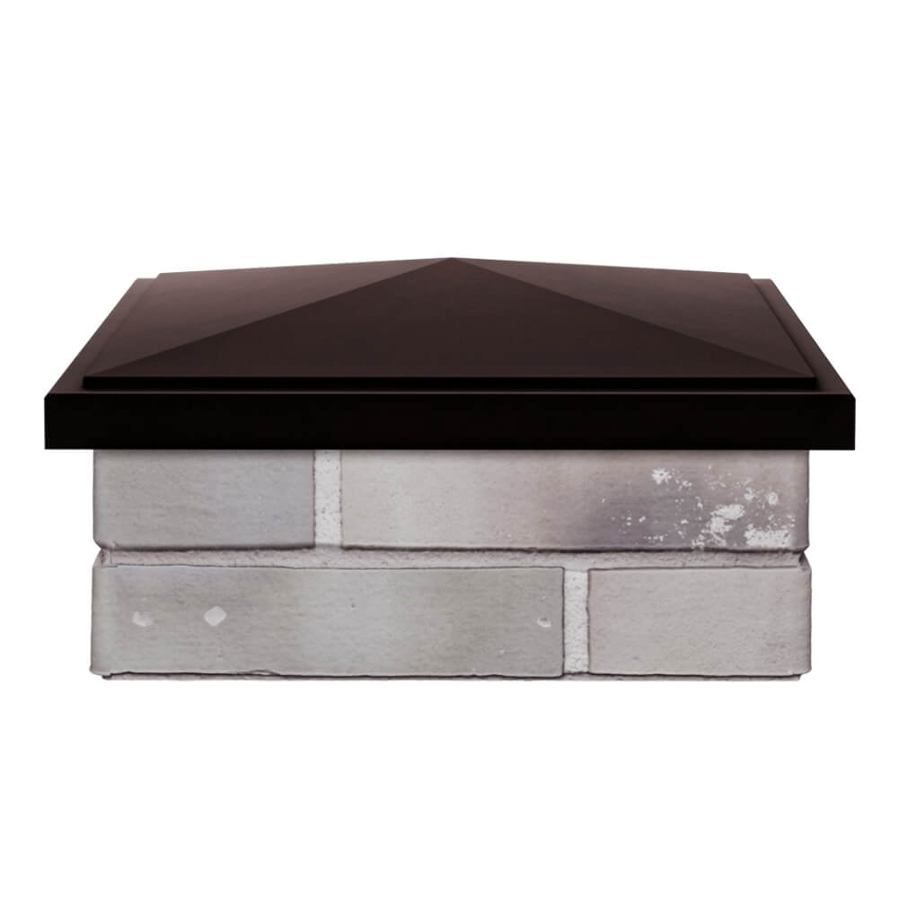 Колпак Zking БонаМоно Коричневый на столб 1.5х1.5 кирпича (385х385, 400х400мм) Светлоград фото