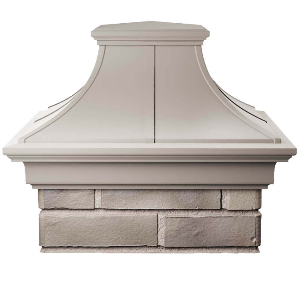 Колпак Zking Монблан Премиум Бежевый на столб 1.5х1.5 кирпича (385х385мм) Светлоград фото