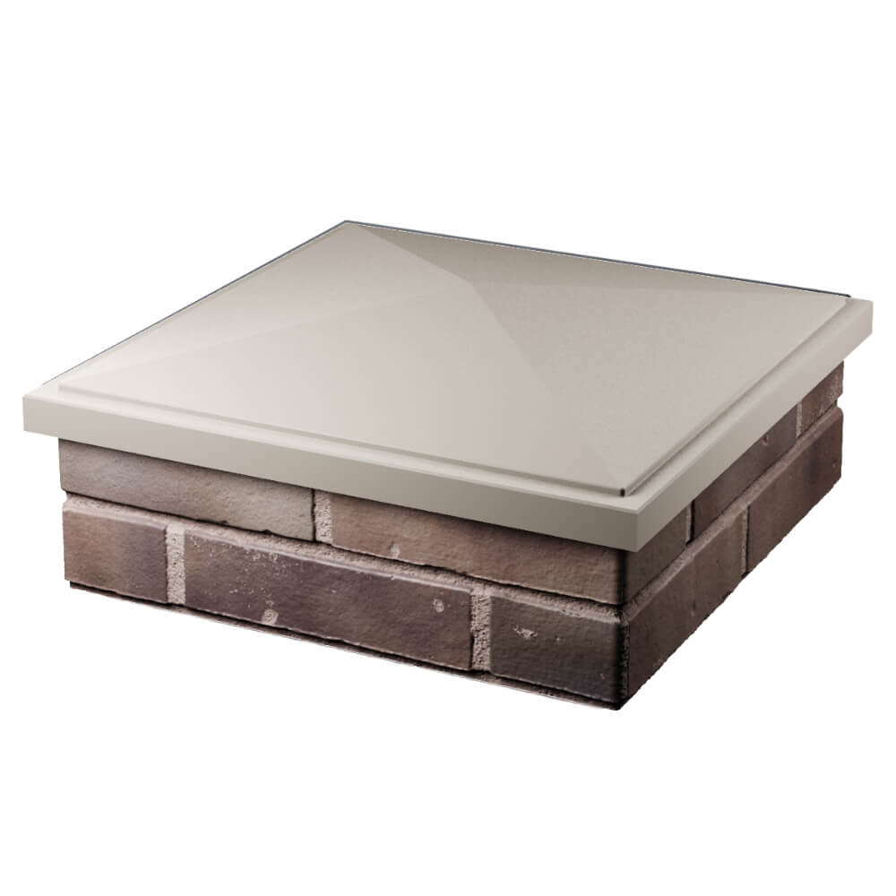 Колпак Zking БонаМоно Бежевый на столб 2х2 кирпича (515х515, 530х530мм) в Светлограде фото