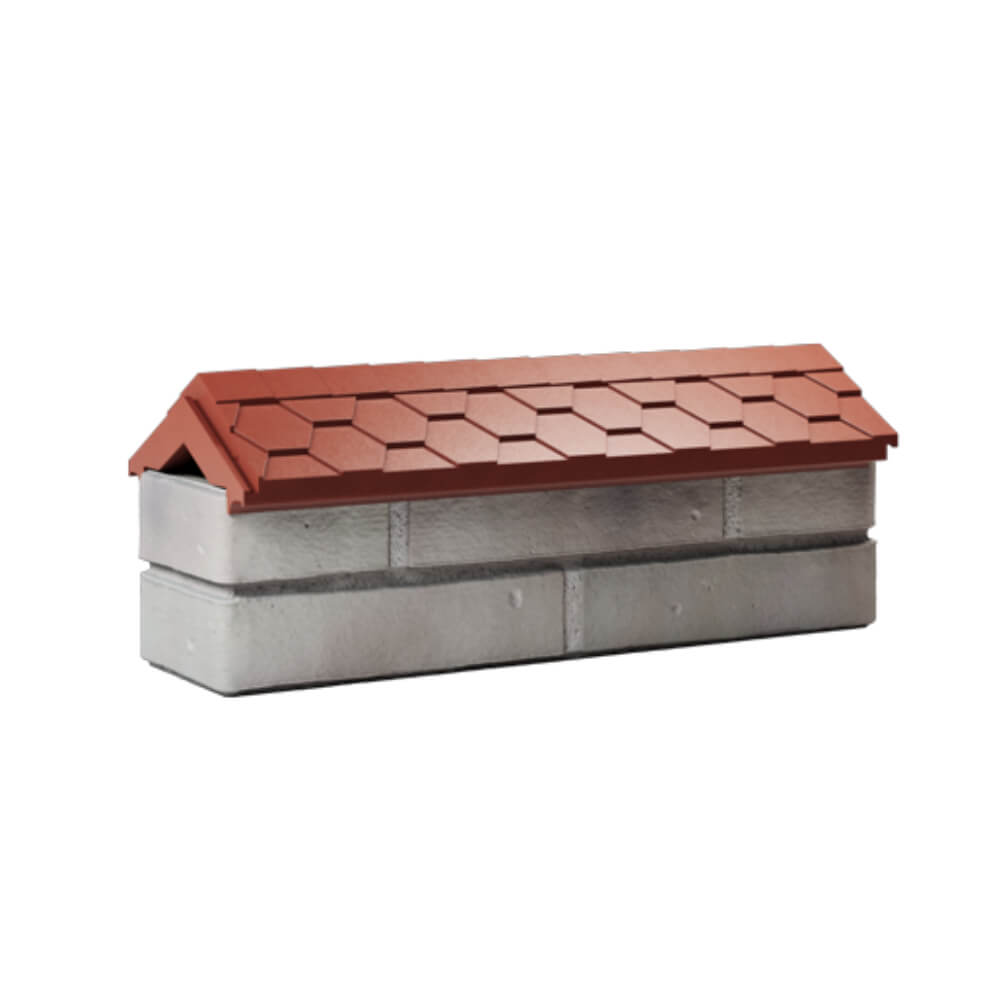 Парапет Zking Эверест Красный с посадкой на 0.5 кирпича (130мм) Светлоград фото