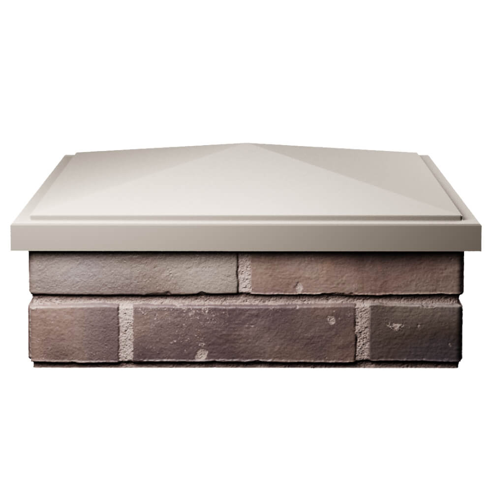 Колпак Zking БонаМоно Бежевый на столб 2х2 кирпича (515х515, 530х530мм) Светлоград фото