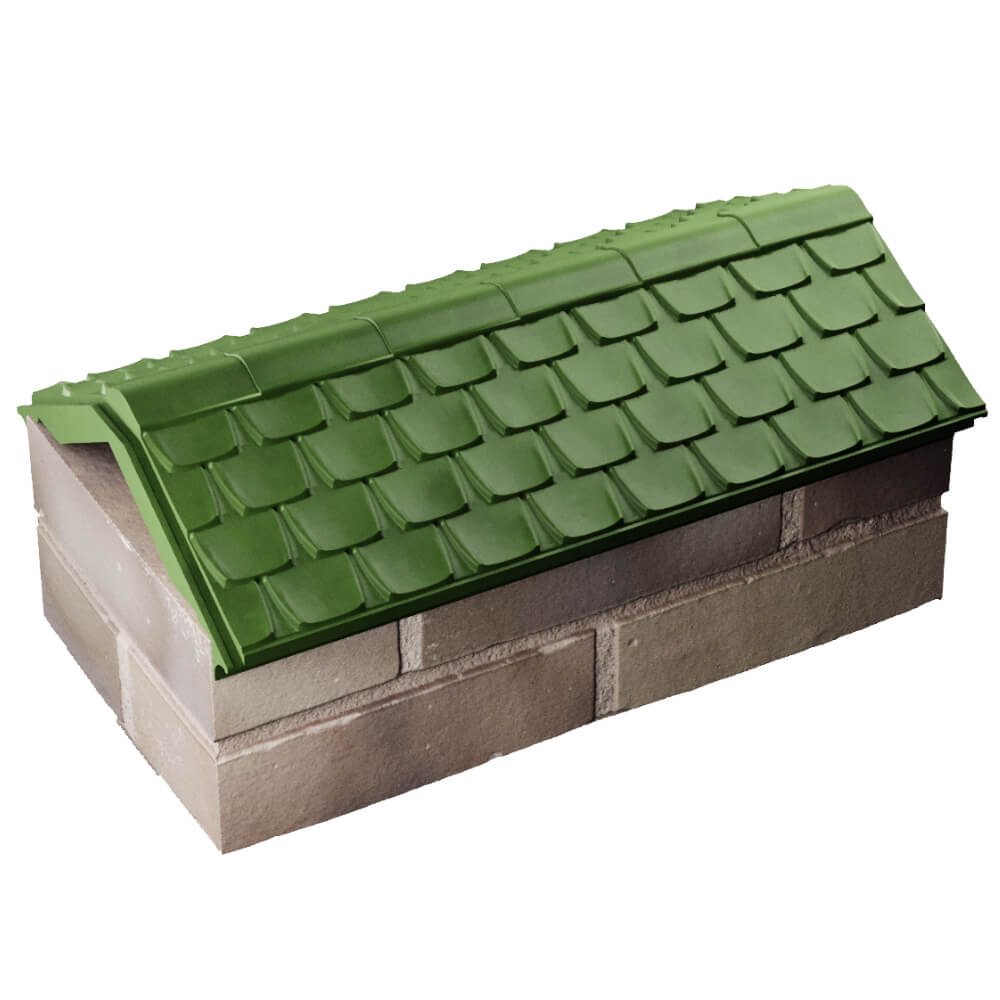 Парапет Zking Эльбрус Зеленый с посадкой на 1 кирпич (255мм) в Светлограде фото