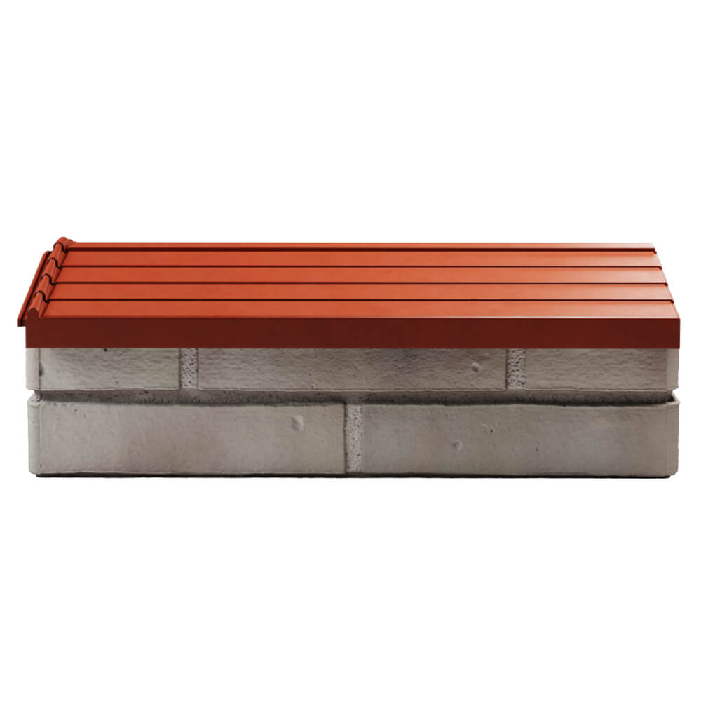 Парапет Zking Бона ХайТек Красный с посадкой на 1 кирпич (200/225/255мм) в Светлограде фото