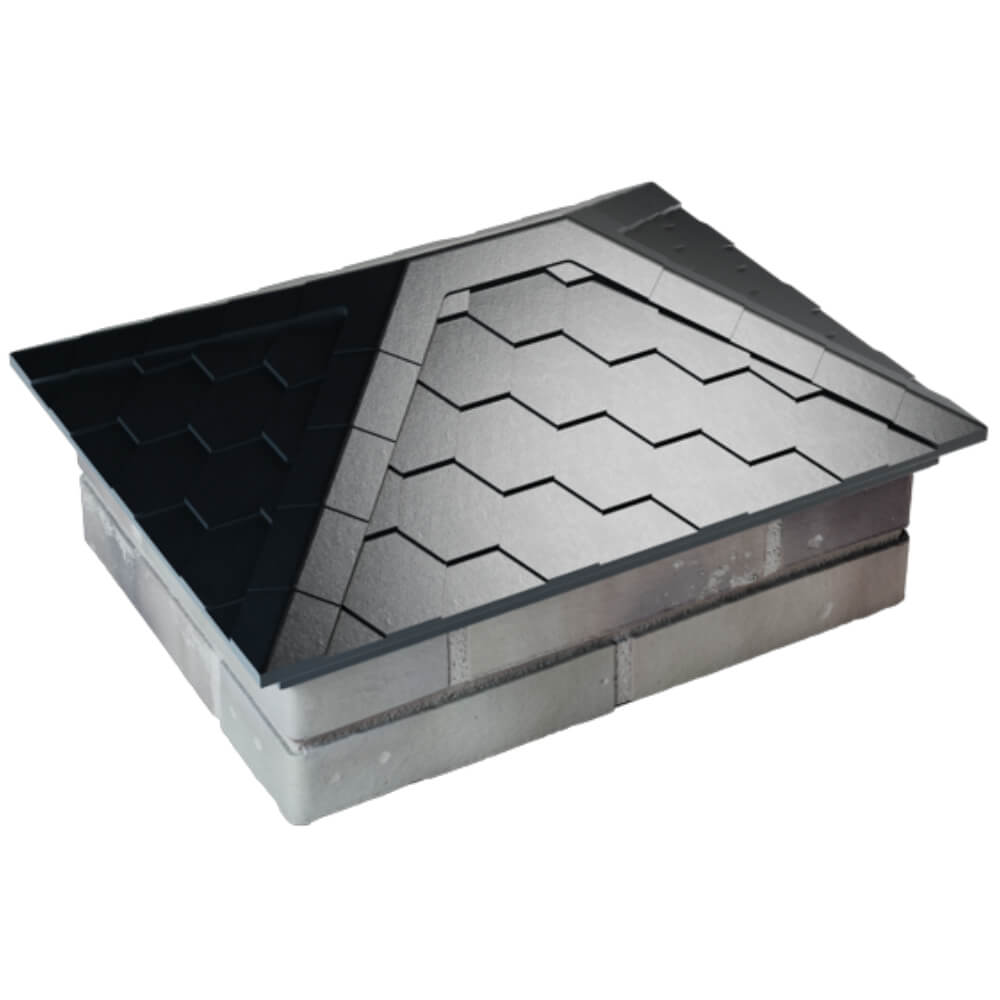 Колпак Zking Эверест Черный на столб 2х1.5 кирпича (520х390мм) Светлоград фото