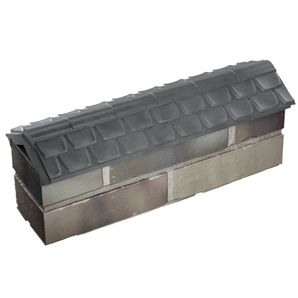 Парапет Zking Эльбрус Серый с посадкой на 0.5 кирпича (130мм) в Светлограде фото