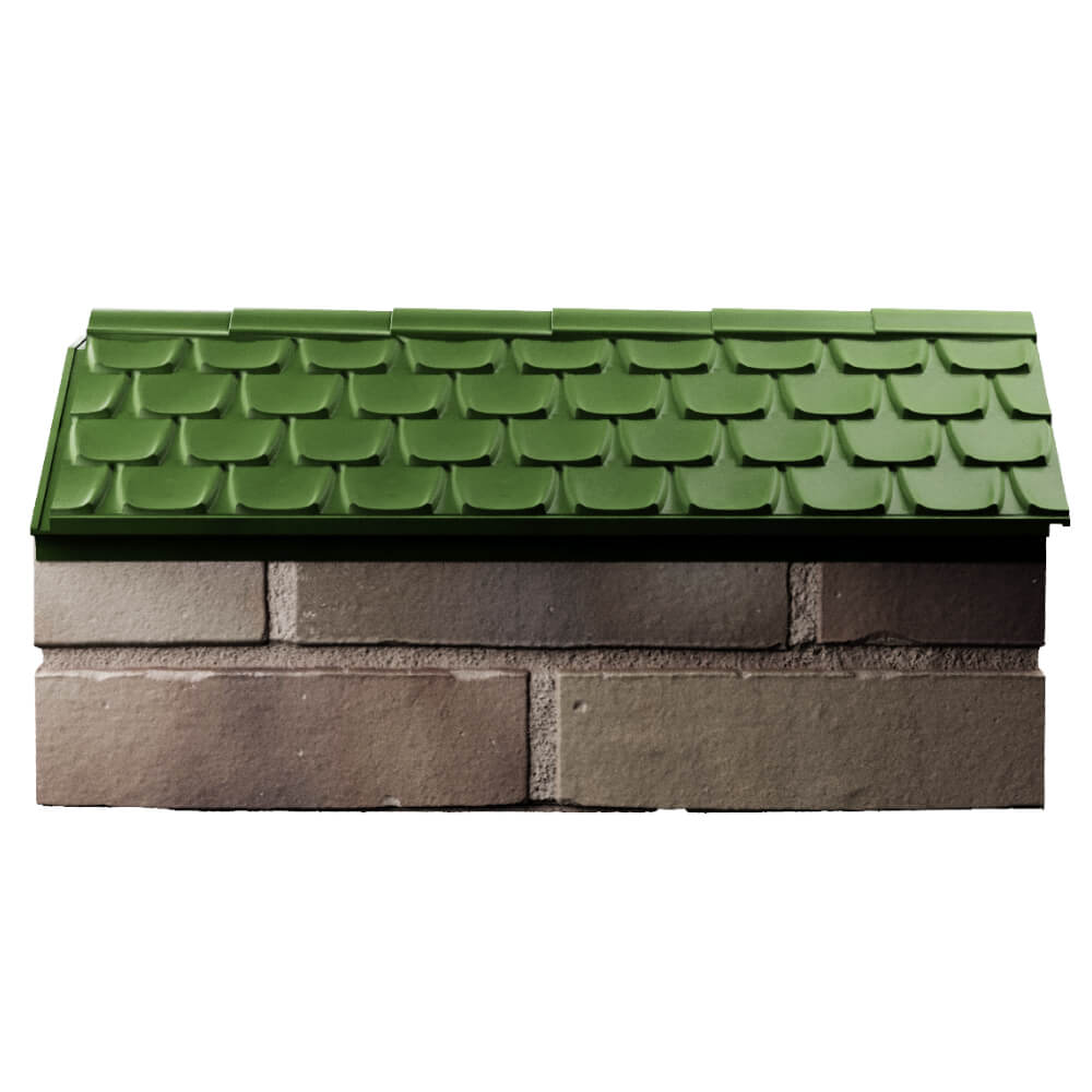 Парапет Zking Эльбрус Зеленый с посадкой на 1 кирпич (255мм) в Светлограде фото