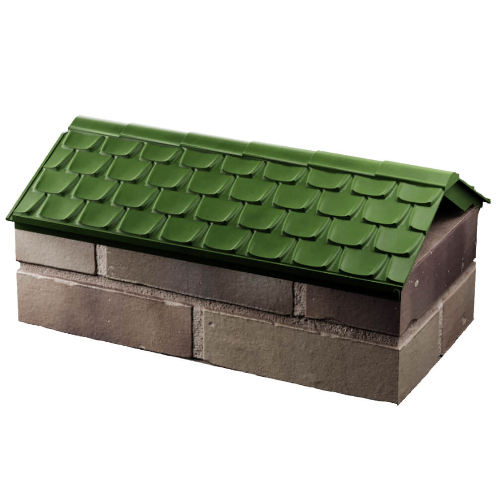 Парапет Zking Эльбрус Зеленый с посадкой на 1 кирпич (255мм) в Светлограде фото