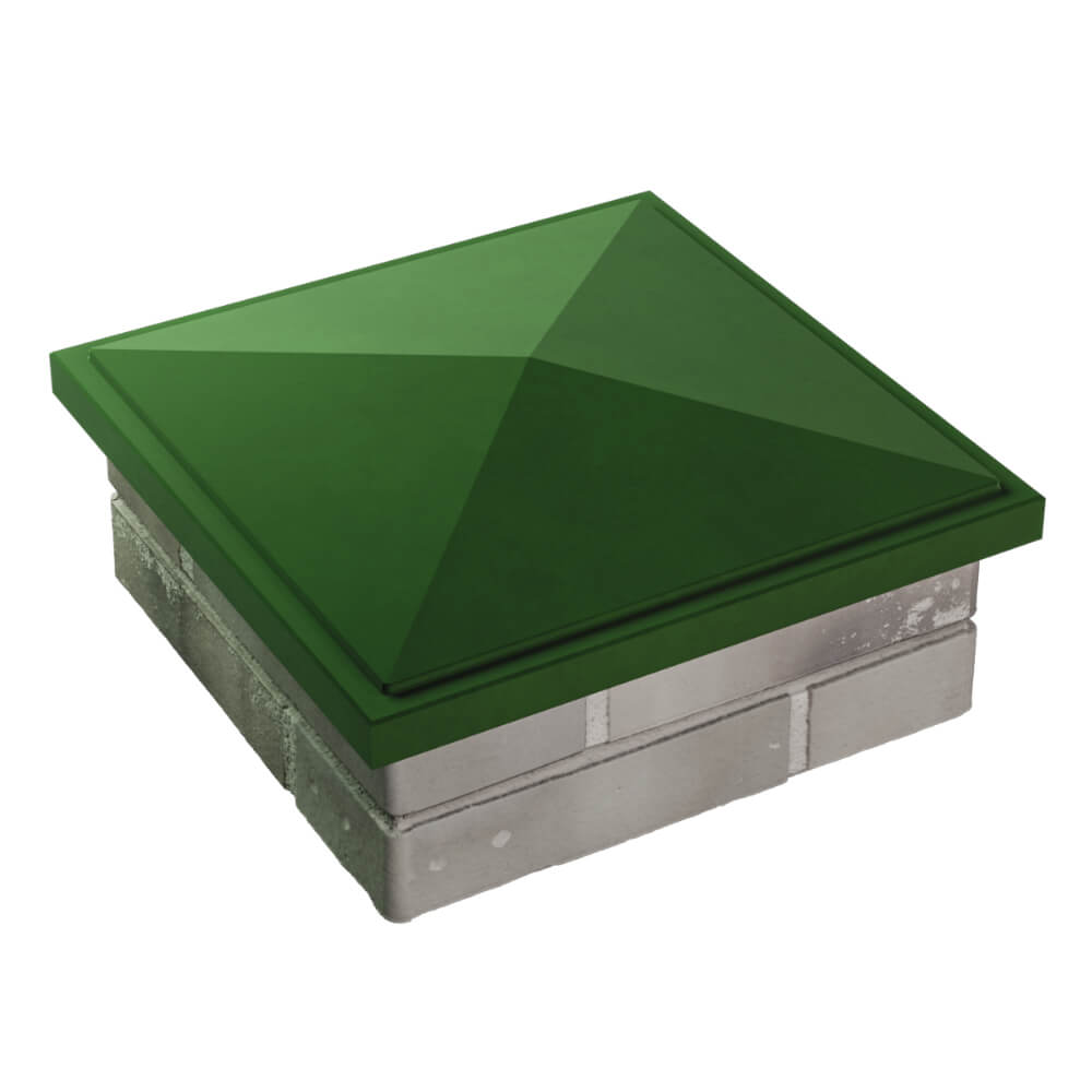 Колпак Zking БонаМоно Зеленый на столб 1.5х1.5 кирпича (385х385, 400х400мм) в Светлограде фото