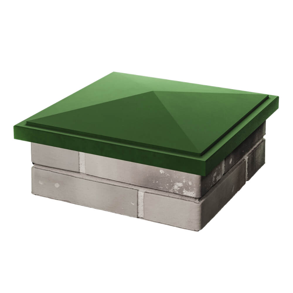 Колпак Zking БонаМоно Зеленый на столб 1.5х1.5 кирпича (385х385, 400х400мм) в Светлограде фото