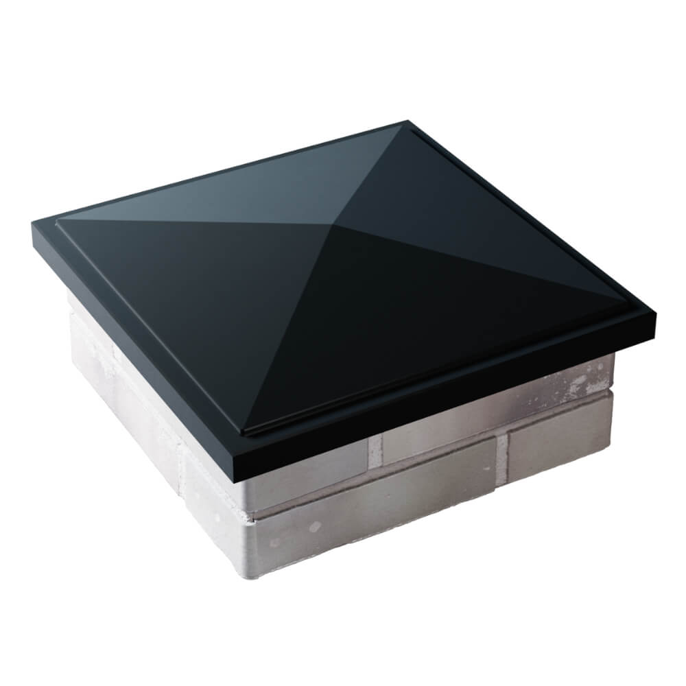 Колпак Zking БонаМоно Черный на столб 1.5х1.5 кирпича (385х385, 400х400мм) в Светлограде фото