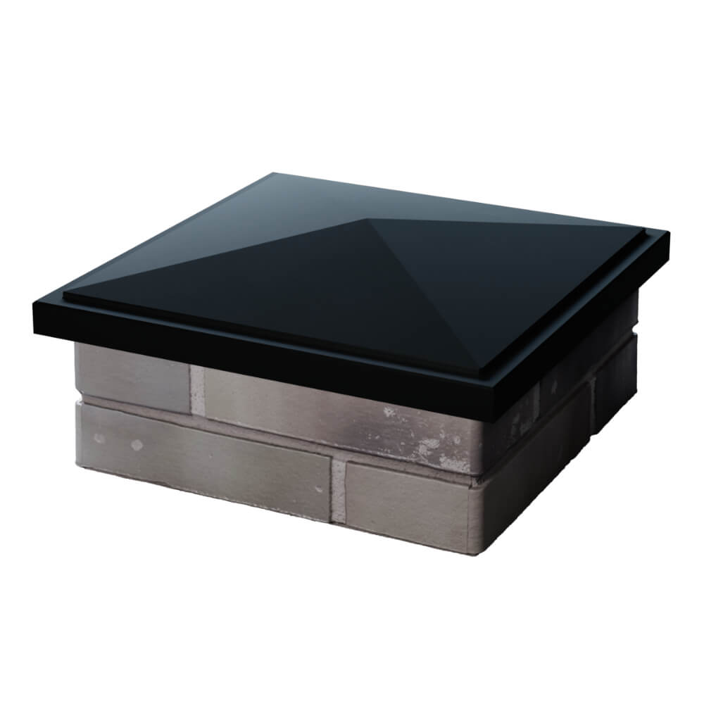 Колпак Zking БонаМоно Черный на столб 1.5х1.5 кирпича (385х385, 400х400мм) в Светлограде фото