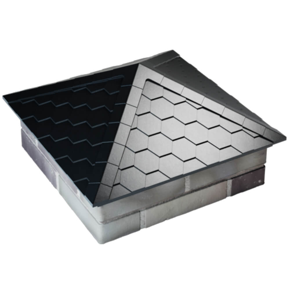 Колпак Zking Эверест Черный на столб 2х2 кирпича (535х535мм) Светлоград фото