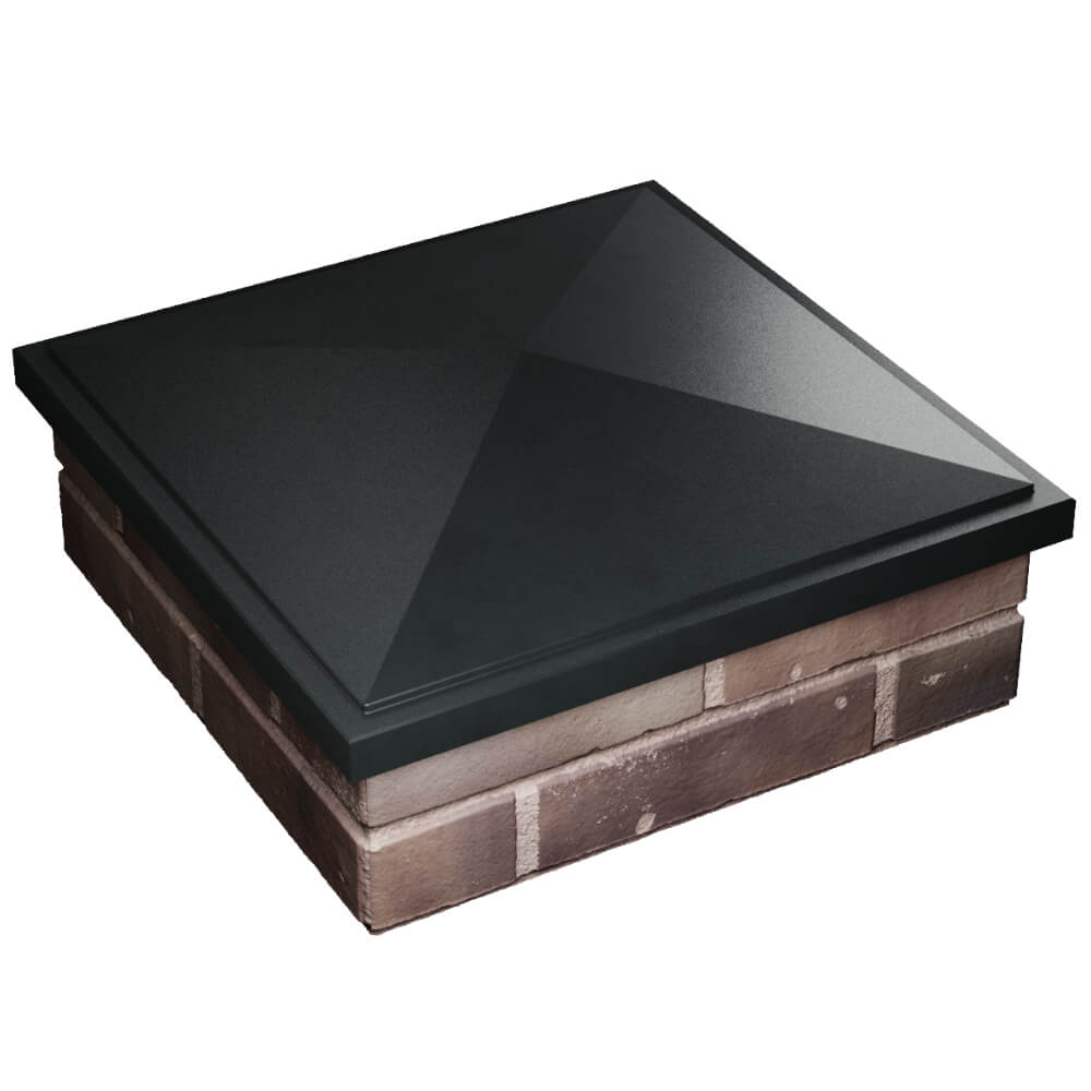 Колпак Zking БонаМоно Черный на столб 2х2 кирпича (515х515, 530х530мм) в Светлограде фото