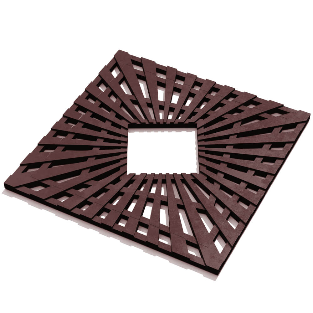 Приствольная решетка для дерева ZKING ATMOSPHERE 1.2х1.2м Коричневая в Светлограде фото