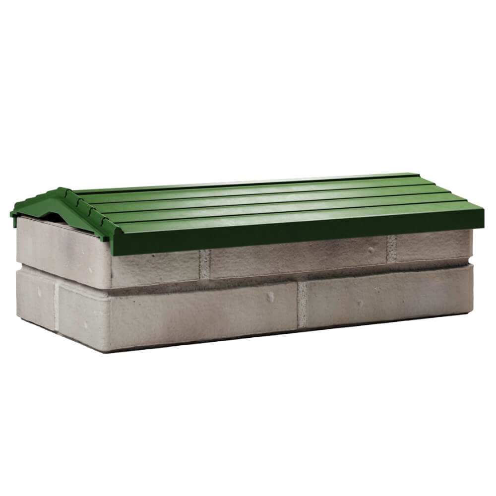 Парапет Zking Бона ХайТек Зеленый с посадкой на 1 кирпич (200/225/255мм) Светлоград фото